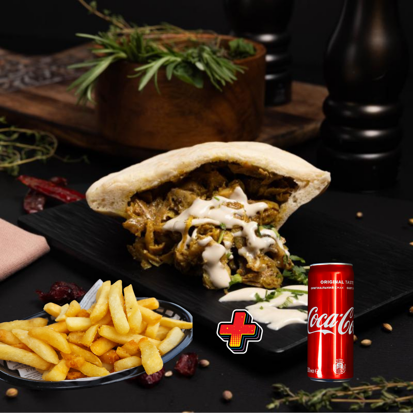 Shawarma Pita Combo